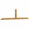 Ekena Millwork Portland Rough Sawn Timber Gable Bracket, Western Red Cedar, 108"W x 27"H x 2"D x 4"F, 6/12 Pitch GBW108X27X0204POR00RWR - alternate 3